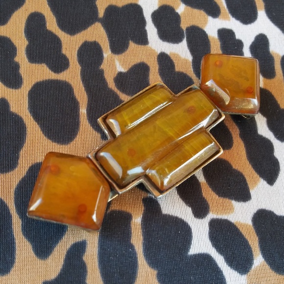 VTG 1930s Bakelite Sash Belt Buckle - Picture 1 of 8